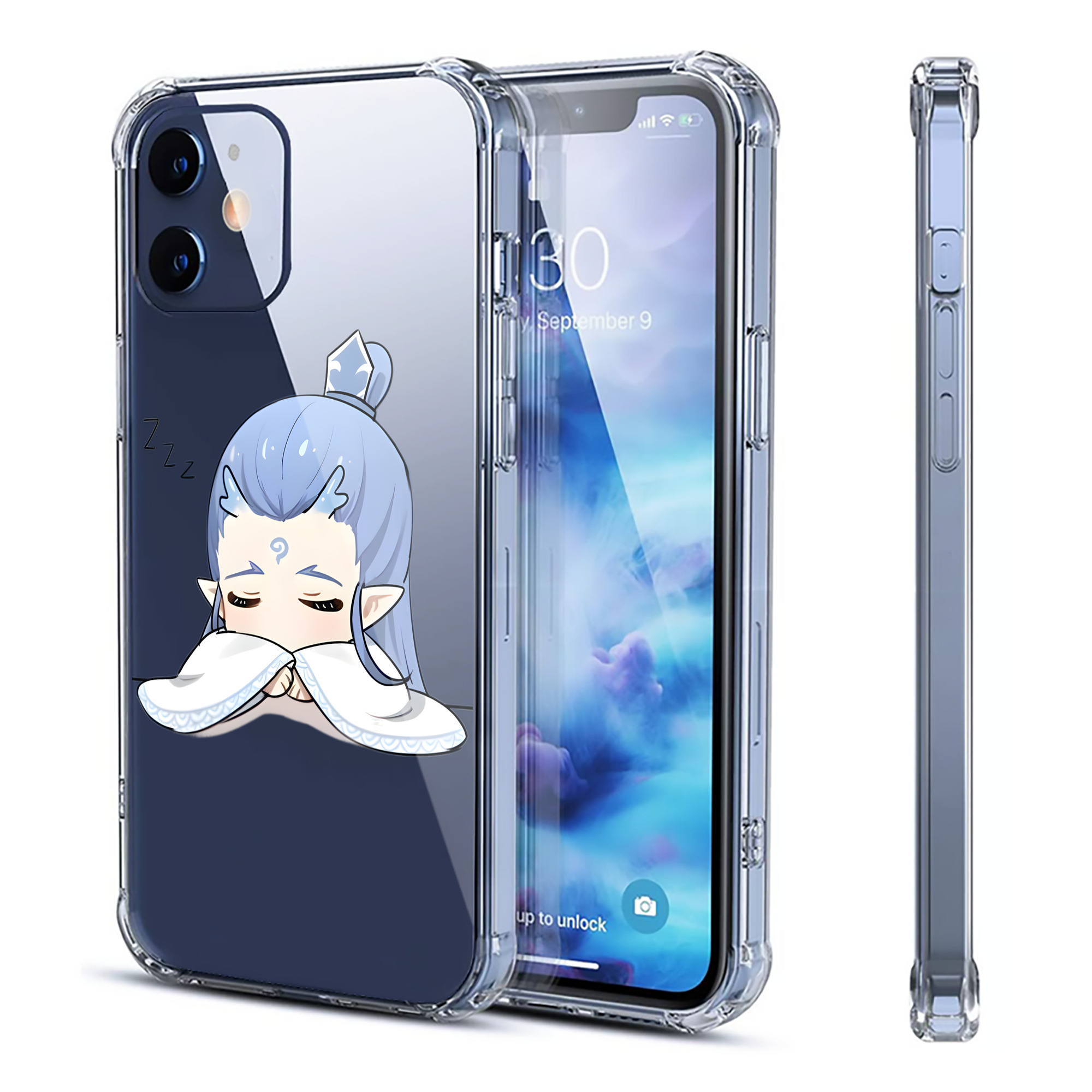 （画像用） Ne Zha 2 ナタ 魔童の大暴れ 【iPhone 12シリーズ対応】透明スマホケース（クリアソフトケース）